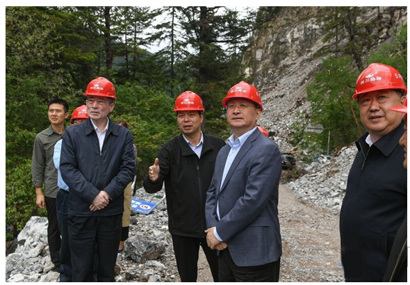 四川省委副書記、省長尹力一行赴 九寨溝景區(qū)恢復(fù)重建項(xiàng)目調(diào)研